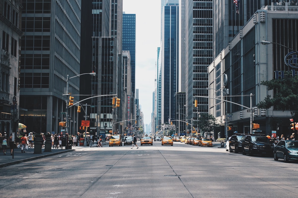 City street full of lookalike cars competing for the same renters
